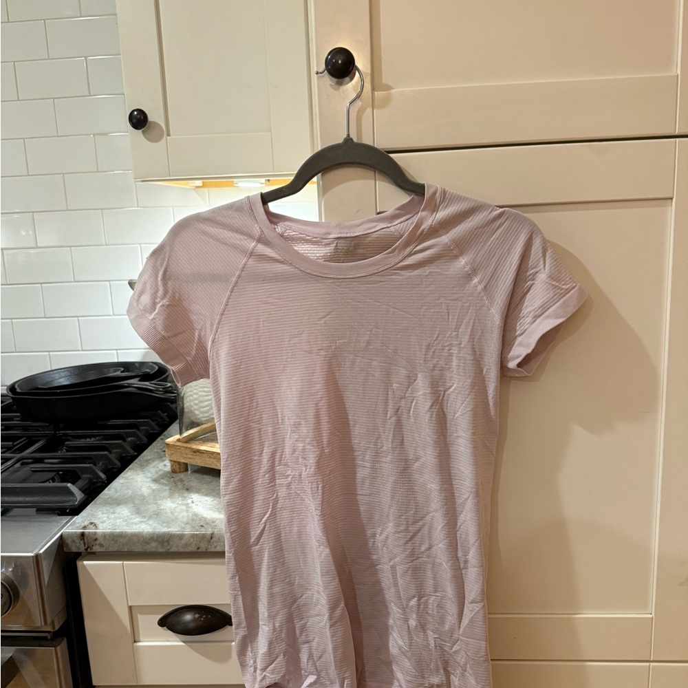 lululemon athletica Soft Pink Short Sleeve Tee